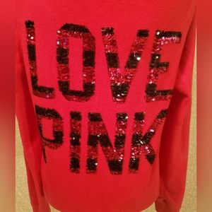 PINK Victoria's Secret Sequin Sweatshirt